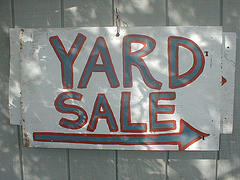 Yard Sale sign